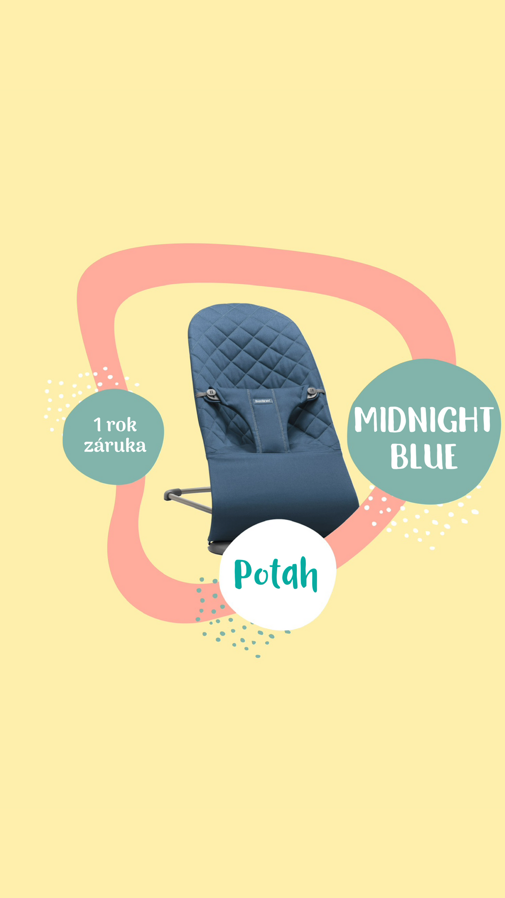 BabyBjörn potah Bliss Woven Midnight Blue
