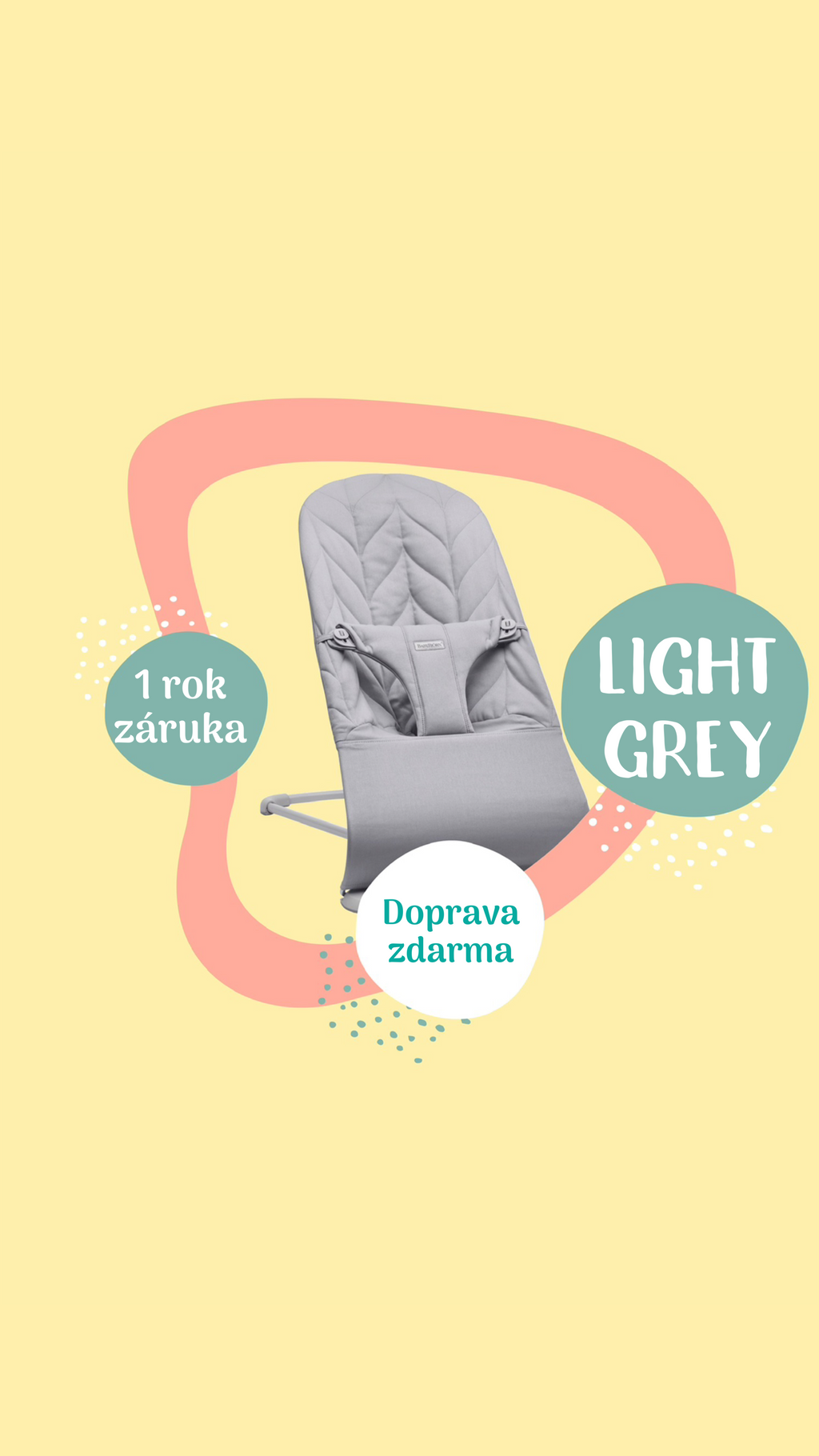 BabyBjörn Bliss Woven Light Grey