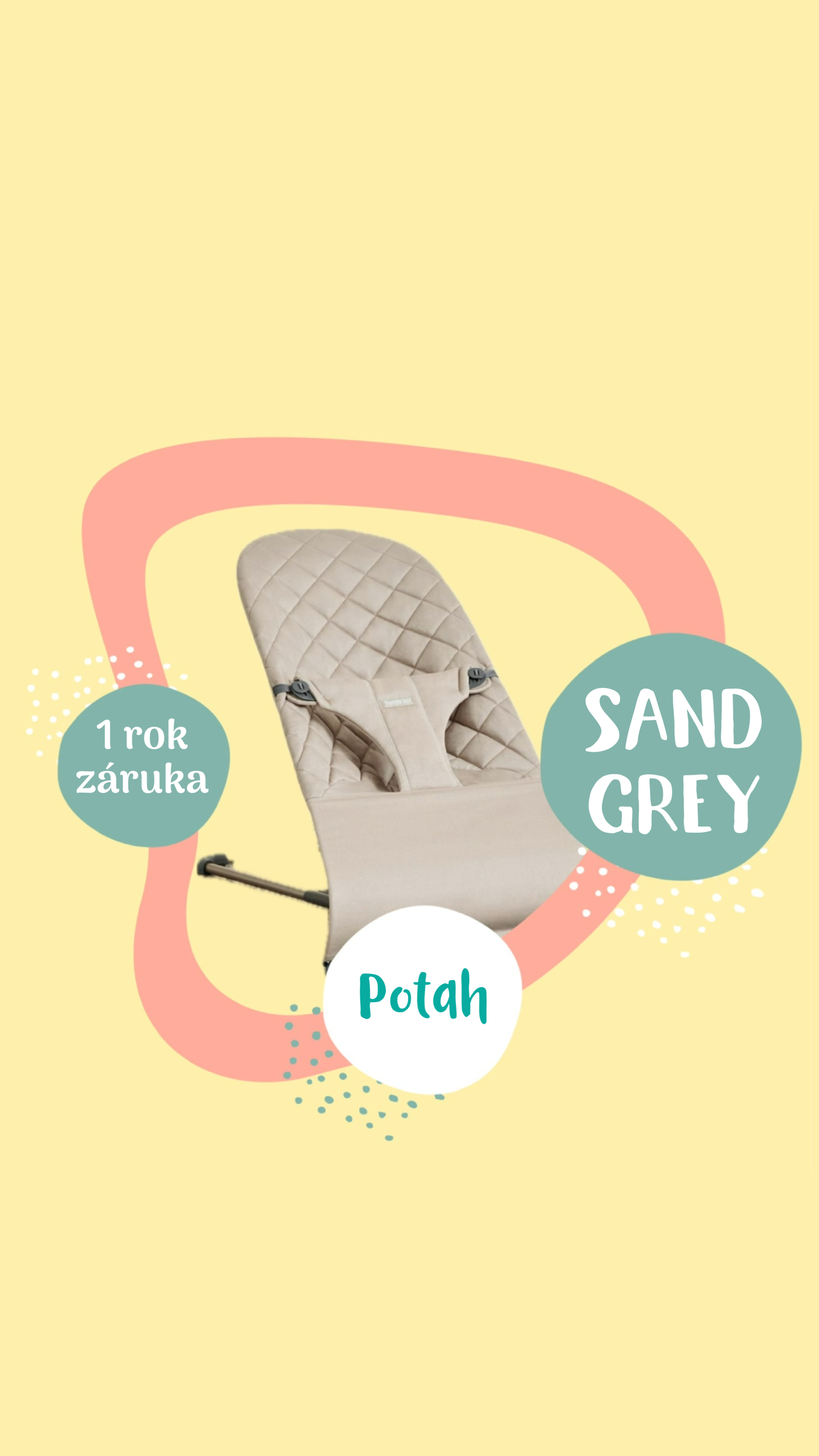 BabyBjörn potah Bliss Woven Sand Grey