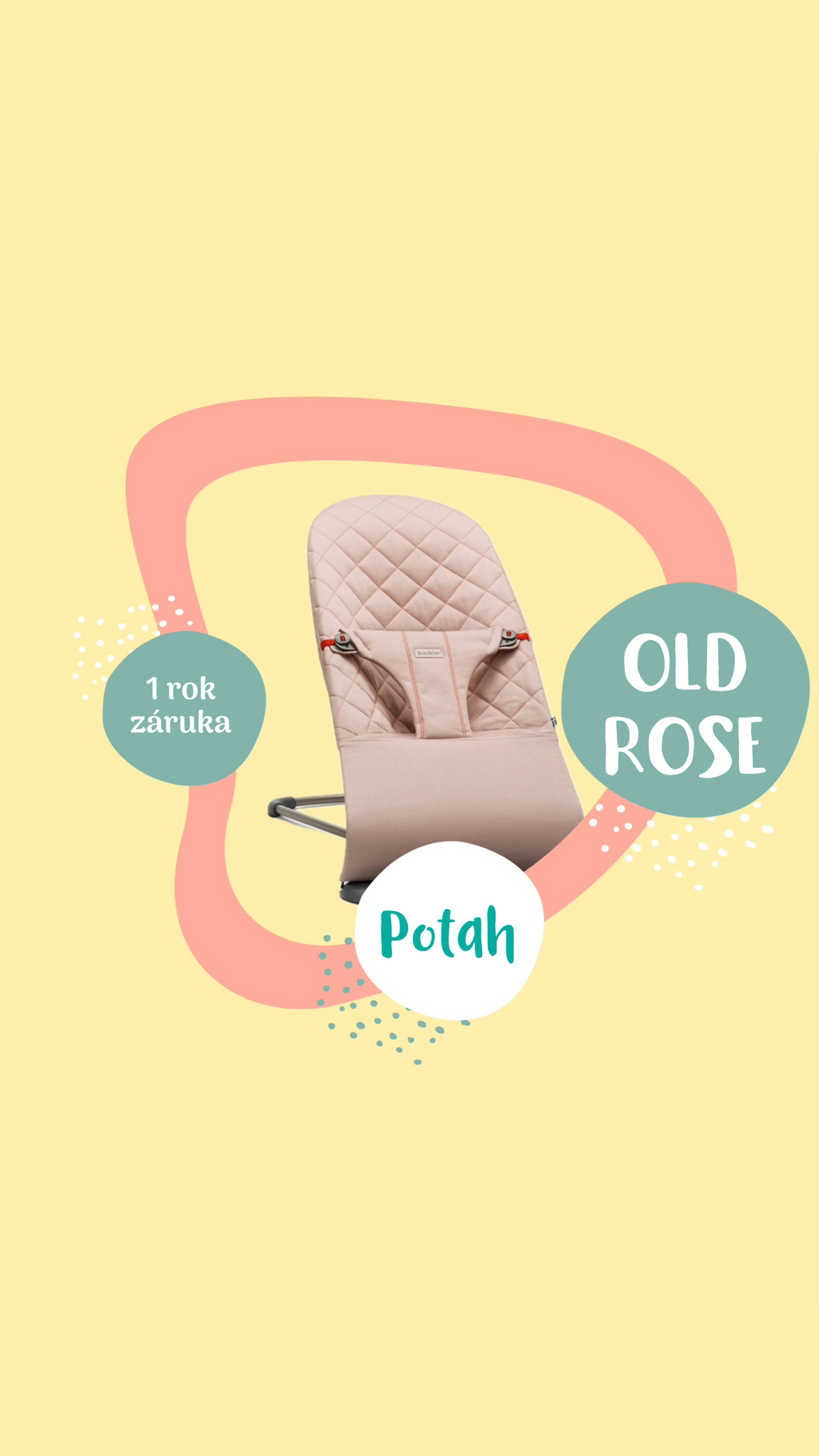 BabyBjörn potah Bliss Woven Old Rose
