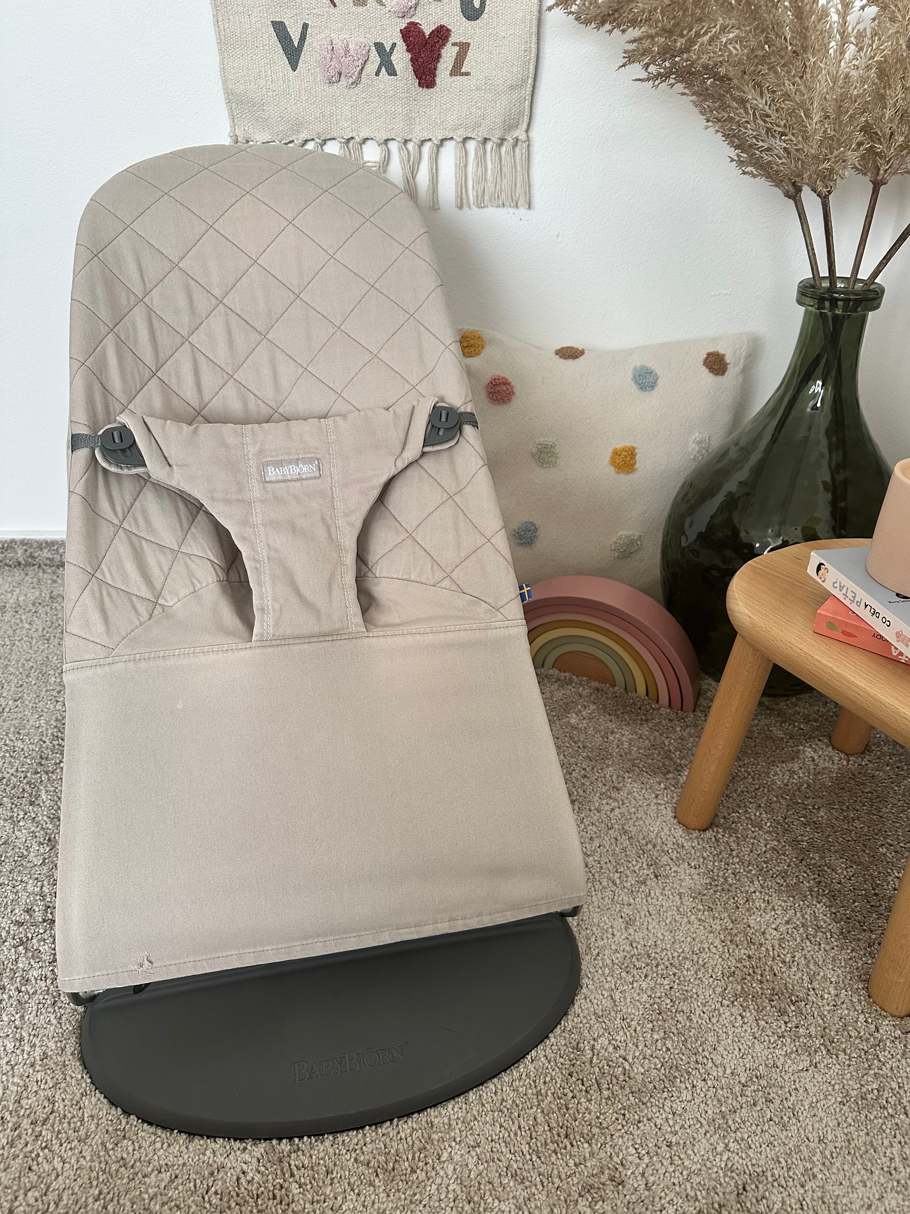 BabyBjörn potah Bliss Woven Sand Grey