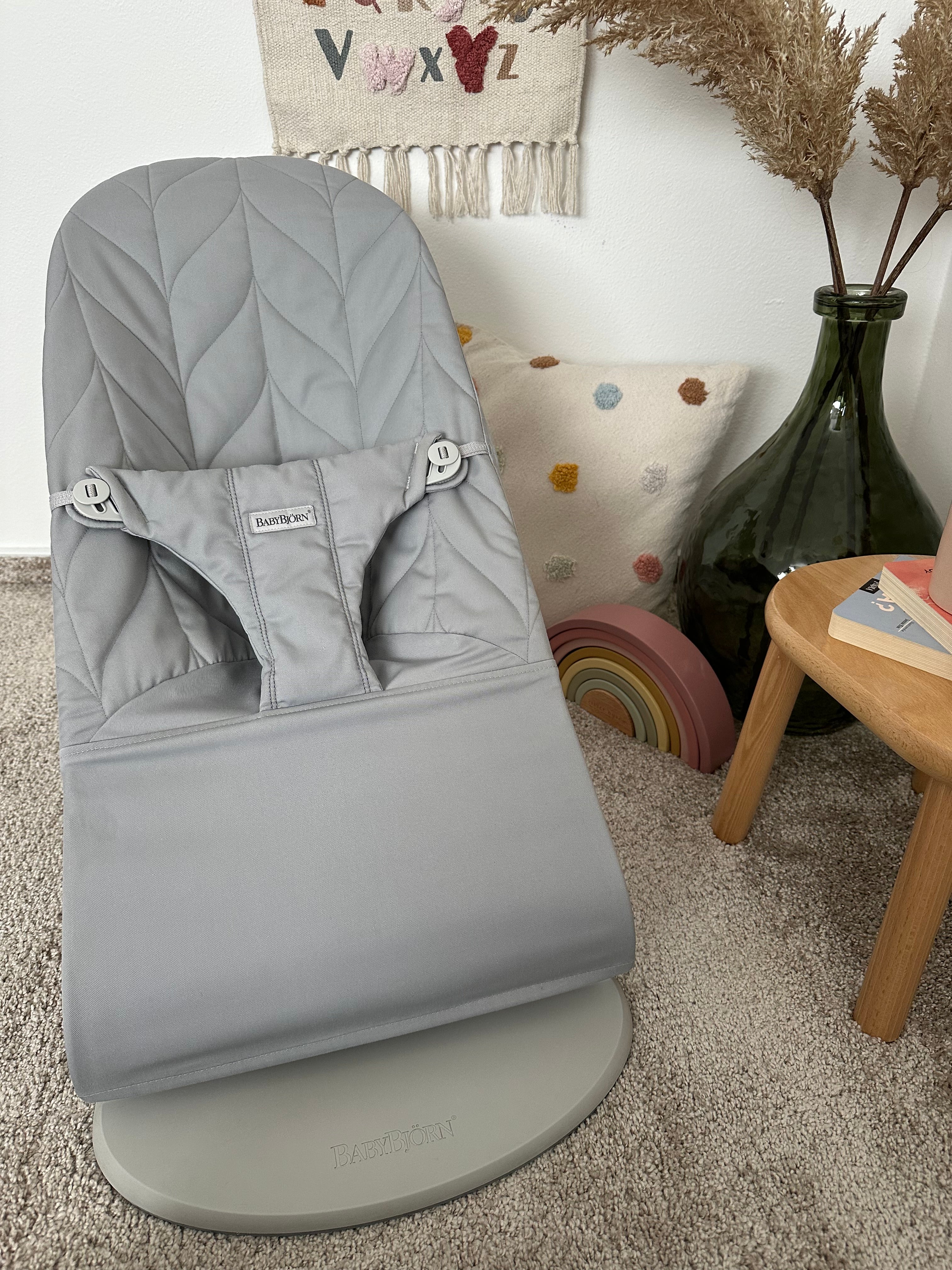 BabyBjörn Bliss Woven Light Grey