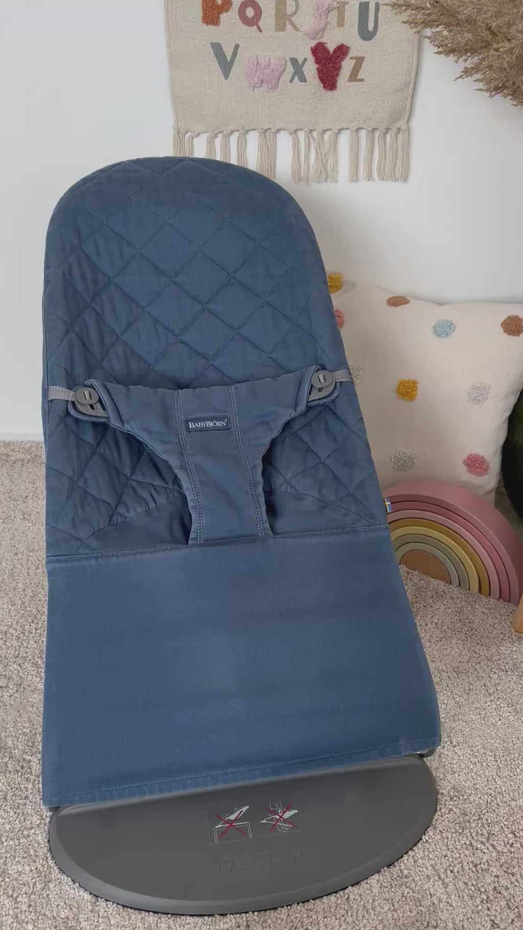 BabyBjörn potah Bliss Woven Midnight Blue