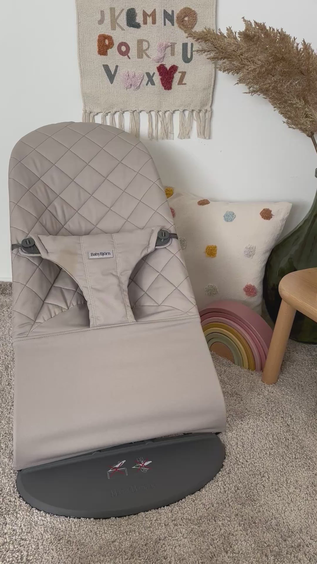 BabyBjörn potah Bliss Woven Sand Grey