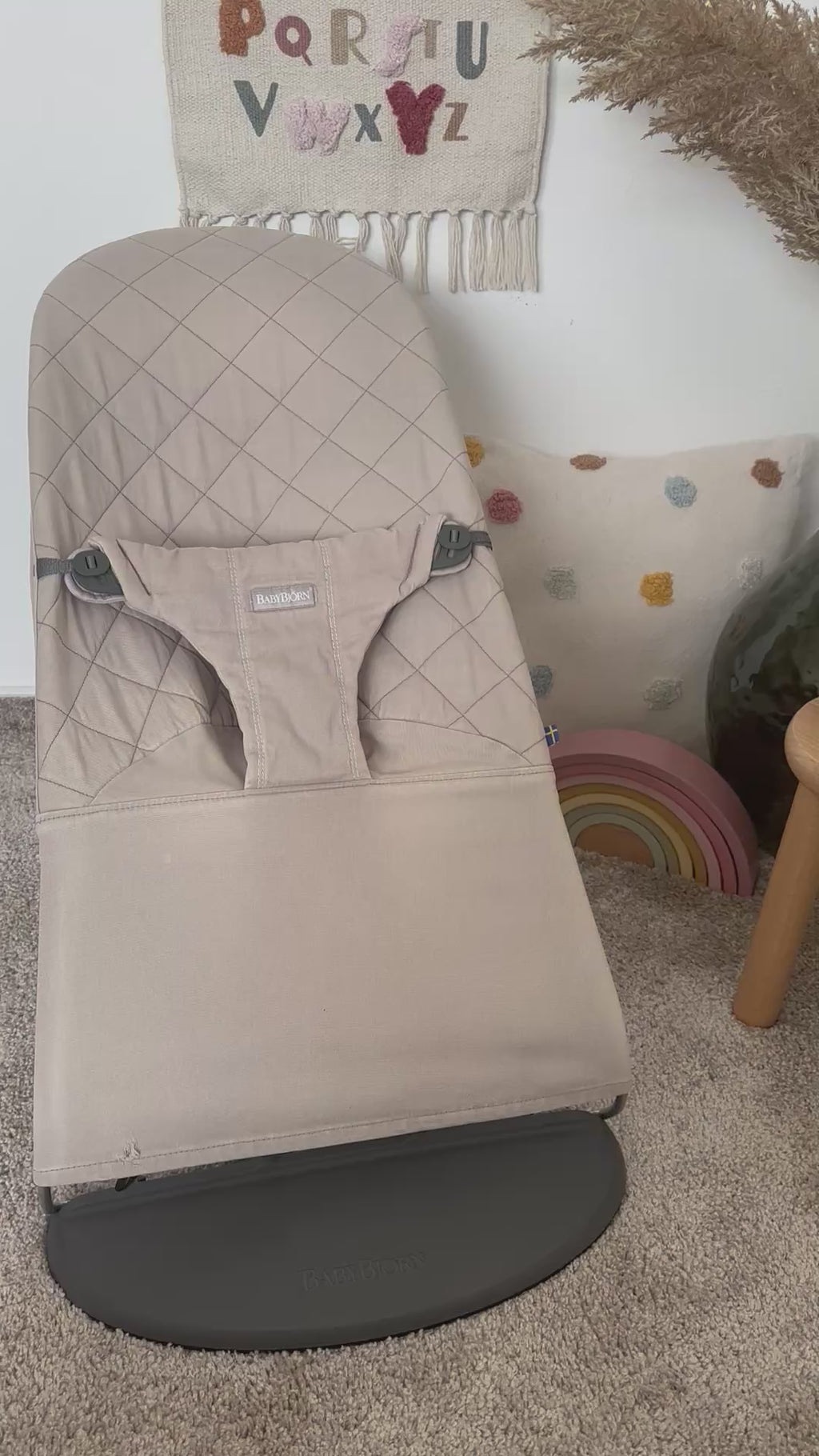 BabyBjörn potah Bliss Woven Sand Grey