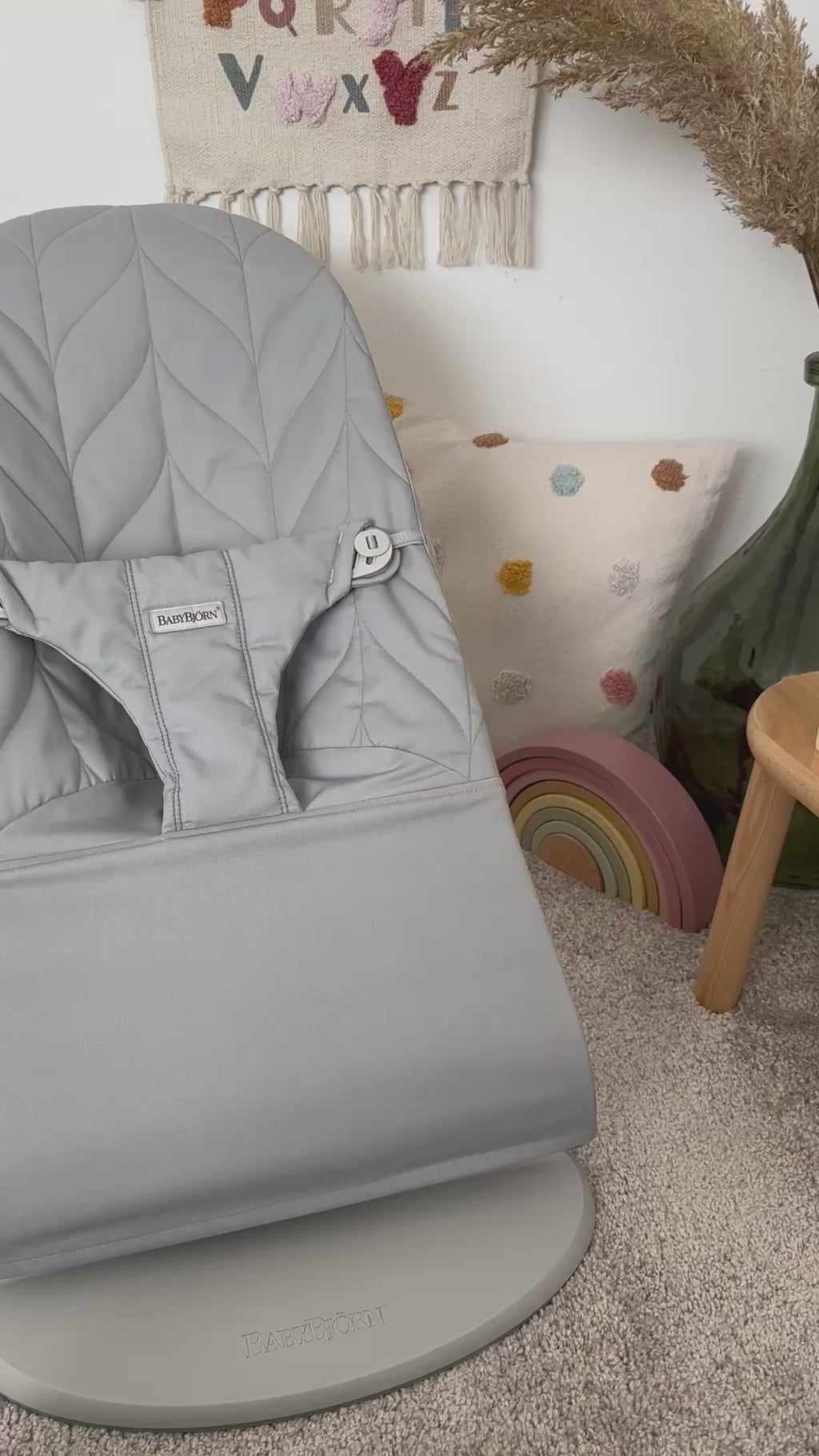 BabyBjörn Bliss Woven Light Grey