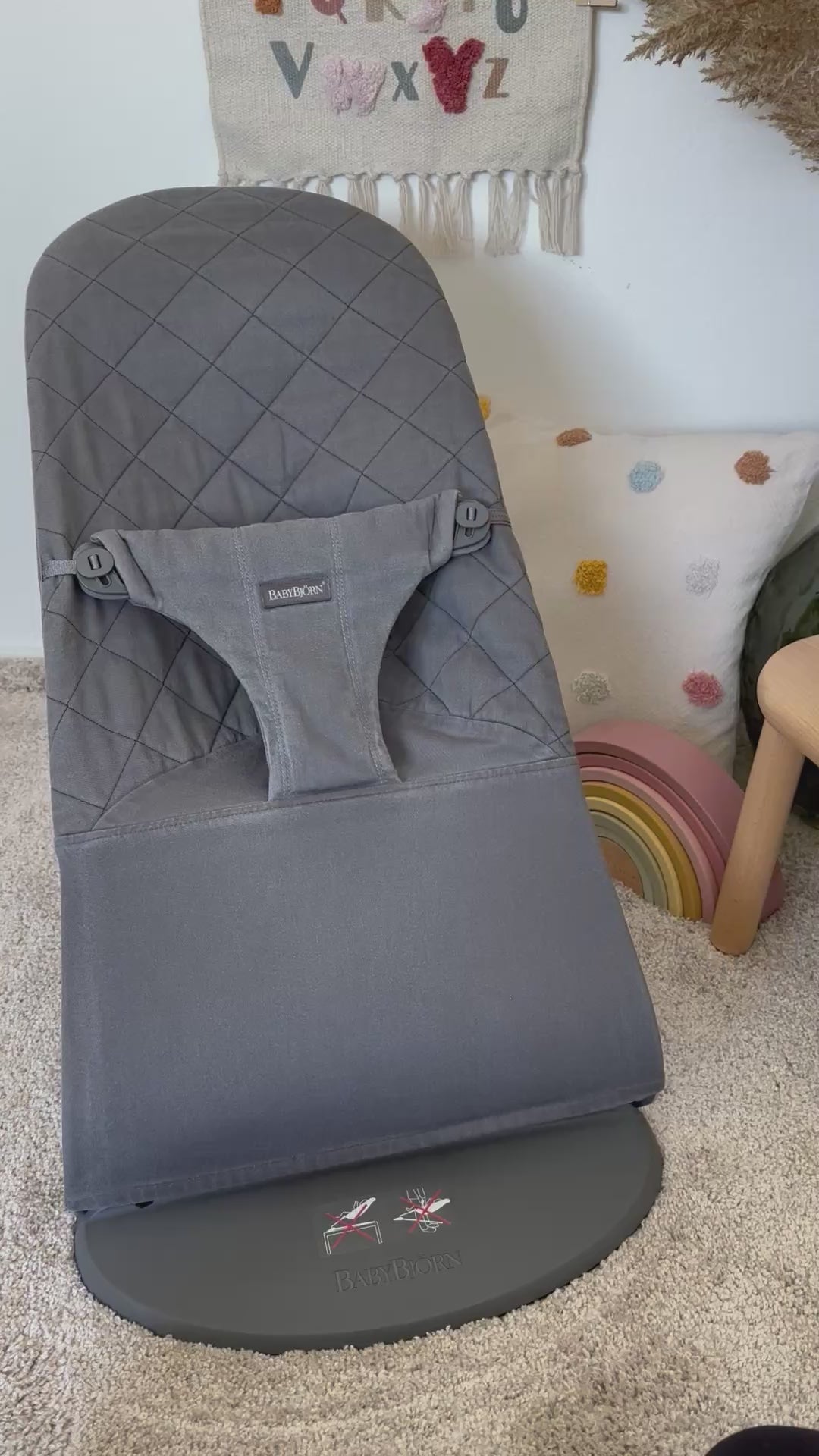 BabyBjörn potah Bliss Woven Antracite